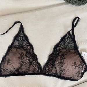 Abercrombie black lace bralette. New with tags.